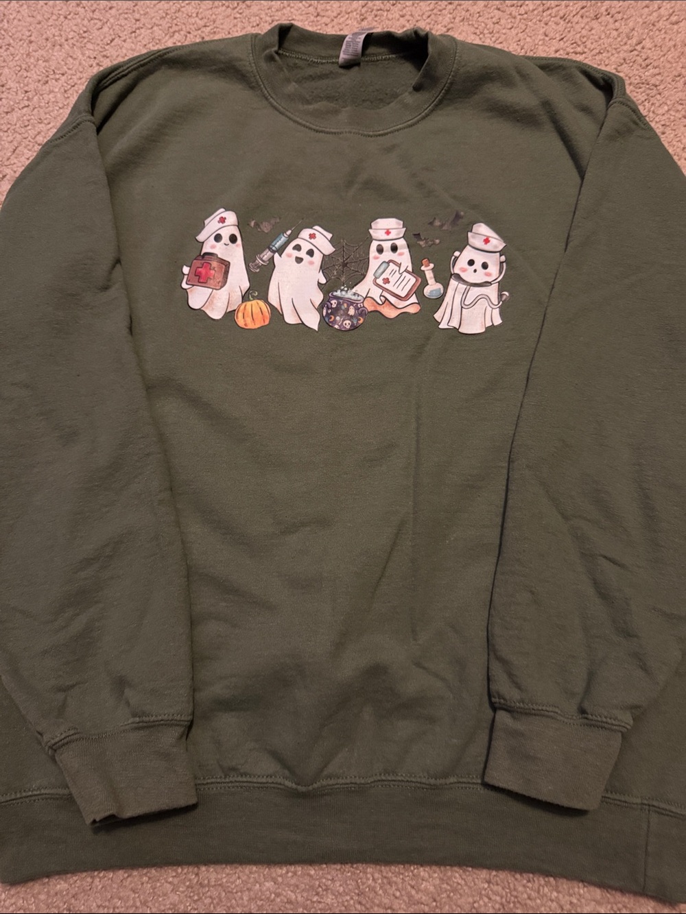 Spooky Ghosts Nurses Sweatshirt